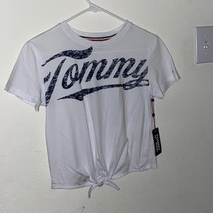 Tommy Hilfiger top with a knot at the bottom